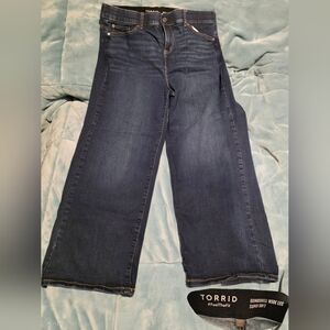 Torrid Dark Blue Flare Jeans